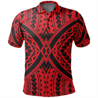 Unisex Polynesian Tradition Red Polo Shirt - Polynesian Pride