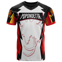 Papua New Guinea T Shirt Popondetta PNG Coat Of Arms Unisex Red Black - Polynesian Pride