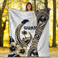 Guam Fish Hook Premium Blanket White Style LT6 - Polynesian Pride