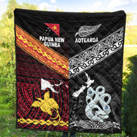 New Zealand And Papua New Guinea Premium Quilt Together - Black LT8 - Polynesian Pride