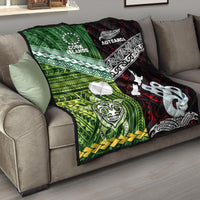 New Zealand And Cook Islands Premium Quilt Together - Red LT8 - Polynesian Pride