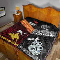 New Zealand And Papua New Guinea Premium Quilt Together - Black LT8 - Polynesian Pride