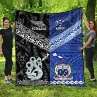 New Zealand And Samoa Premium Quilt Together - Black LT8 Black - Polynesian Pride