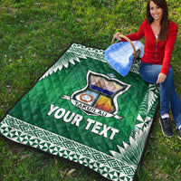 (Custom Personalised) Tonga Takuilau College Premium Quilt Simplified Version LT8 - Polynesian Pride