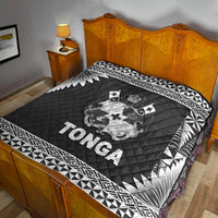 Tonga Coat Of Arms Premium Quilt Simplified Version - Black LT8 - Polynesian Pride
