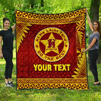 (Custom Personalised) Tonga Niuafo'ou High School Premium Quilt Simplified Version LT8 Maroon - Polynesian Pride