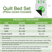 Solomon Islands Quilt Bed Set - Blue Turtle Tribal - Polynesian Pride