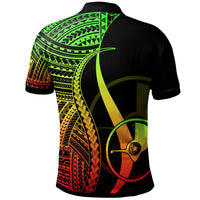 Yap Custom Polo Shirt Reggae Polynesian Tentacle Tribal Pattern - Polynesian Pride