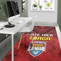 Tonga Rugby MMT Area Rug Ngatu Mate Maa Tonga Grunge LT13 - Polynesian Pride