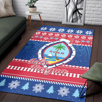 Guam Christmas Area Rug Guaman Seal Polynesian Felis Pusgua LT14 - Polynesian Pride