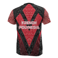 French Polynesia T Shirt National Flag Spotlight Style - Polynesian Pride