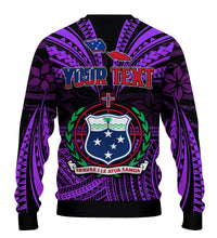 (Custom Personalised) Samoa Tatau Sweater Purple Polynesian Proud Samoan LT13 - Polynesian Pride