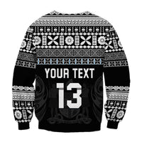 (Custom Text and Number) Fiji Rugby Sweatshirt Lifestyle 2022 Flying Fijians LT13 - Polynesian Pride