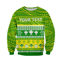 (Custom Personalised) Hawaii Christmas Sweatshirt Polynesian Mele Kalikimaka Santa Claus LT13 - Polynesian Pride