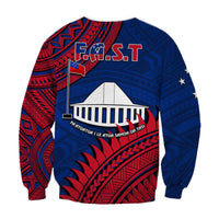 F.A.S.T Samoa Sweatshirt Samoan Coat Of Arms Polynesian Pattern LT14 - Polynesian Pride