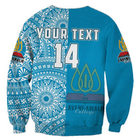 (Custom Personalised) Lavengamalie Tonga College Sweatshirt Class Of Year Tongan Ngatu Pattern LT14 - Polynesian Pride