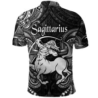 Sagittarius Zodiac Polynesian Polo Shirt Unique Style Black LT8 - Polynesian Pride