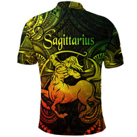 Sagittarius Zodiac Polynesian Polo Shirt Unique Style Reggae LT8 - Polynesian Pride