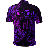 Custom Scorpio Zodiac Polynesian Polo Shirt Unique Style Purple LT8 - Polynesian Pride