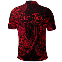 Custom Scorpio Zodiac Polynesian Polo Shirt Unique Style Red LT8 - Polynesian Pride