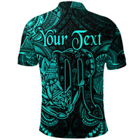 Custom Scorpio Zodiac Polynesian Polo Shirt Unique Style Turquoise LT8 - Polynesian Pride