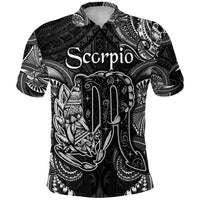 Custom Scorpio Zodiac Polynesian Polo Shirt Unique Style Black LT8 - Polynesian Pride