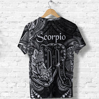 Scorpio Zodiac Polynesian T Shirt Unique Style Black LT8 - Polynesian Pride