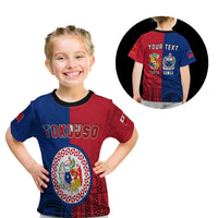(Custom Personalised) Tokouso T Shirt Kid Tonga And Samoa Together LT13 Youth XL Size14 - Polynesian Pride