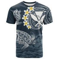 Hawaii Kanaka Turtle T Shirt Style No.1 LT6 Blue - Polynesian Pride
