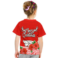 Hawaii Hibiscus Flower Mele Kalikimaka T Shirt LT9 - Polynesian Pride