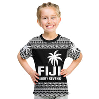 Fiji Rugby Sevens Kid T Shirt Simple Style LT9 Youth XL Size14 - Polynesian Pride