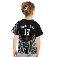 (Custom Text And Number) Cook Islands T Shirt Kid Polynesian CuLTural The Best For You LT13 - Polynesian Pride