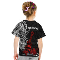 Hawaii Polynesian T Shirt Kid Red Ukulele LT13 - Polynesian Pride