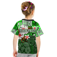 (Custom Personalised) Hammerhead Shark T Shirt Kid Hawaii Style Green LT6 - Polynesian Pride