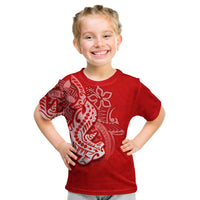 (Custom Personalised) Hammerhead Shark T Shirt Kid Polynesian Red Style LT6 - Polynesian Pride