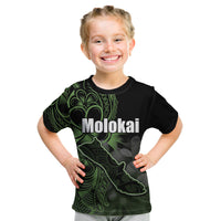 (Custom Personalised) Hawaiian Islands T Shirt Kid Molokai LT6 - Polynesian Pride