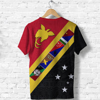 Papua New Guinea Pattern T Shirt Four Province LT13 - Polynesian Pride