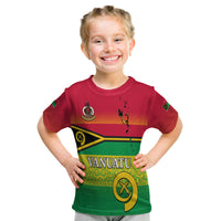 (Custom Personalised) Vanuatu Color T Shirt Kid Six Provinces And Map LT13 - Polynesian Pride
