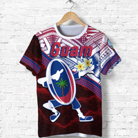 Guam Rugby T Shirt Dab Trend Creative Unisex Red - Polynesian Pride