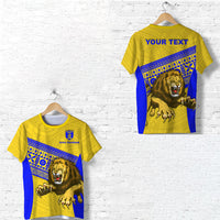 Custom Suva Grammar Fashion T Shirt Fiji School Version Lion Gold LT13 Unisex Gold - Polynesian Pride