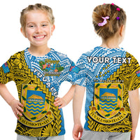 (Custom Personalised) Tuvalu 1978 T Shirt KID Happy 44th Independence Anniversary Polynesian Pattern LT14 Youth XL Size14 - Polynesian Pride