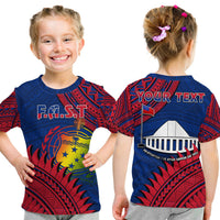 (Custom Personalised) F.A.S.T Samoa T Shirt KID Samoan Coat Of Arms Polynesian Pattern LT14 Youth XL Size14 - Polynesian Pride