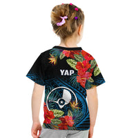 Yap State T Shirt FSM Hibiscus Flowers Mix Polynesian LT14 - Polynesian Pride