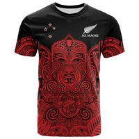New Zealand Tiki Rugby T Shirt NZ Maori Koru Pattern Ver.03 LT14 Red - Polynesian Pride