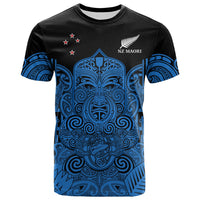New Zealand Tiki Rugby T Shirt NZ Maori Koru Pattern Ver.05 LT14 Blue - Polynesian Pride