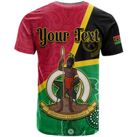 Custom Vanuatu T Shirt Aboriginal Turtle Mix Sand Drawing LT13 - Polynesian Pride