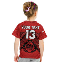 (Custom Text and Number) Tonga Rugby MMT T Shirt Ngatu Mate Maa Tonga Simple LT13 - Polynesian Pride