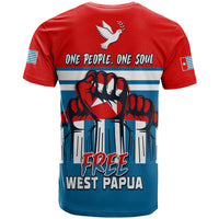 Free West Papua T Shirt One People One Soul Strong West Papuan LT13 - Polynesian Pride