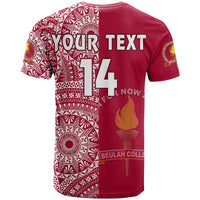 (Custom Text and Number) Beulah Tonga College T Shirt Class of Year Tongan Ngatu Pattern LT14 - Polynesian Pride
