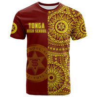 Custom Tonga High School T Shirt Tongan Ngatu Pattern LT14 - Polynesian Pride